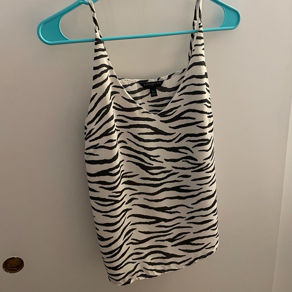 Banana Republic Zebra slip top